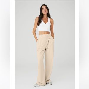 NWT Alo Yoga High-Waist Dreamscape Trouser Macadamia